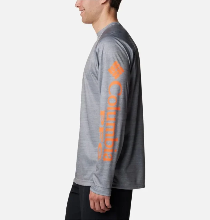Cămașă cu mâneci lungi Men Collegiate PFG Terminal Tackle™ Heather – Clemson
