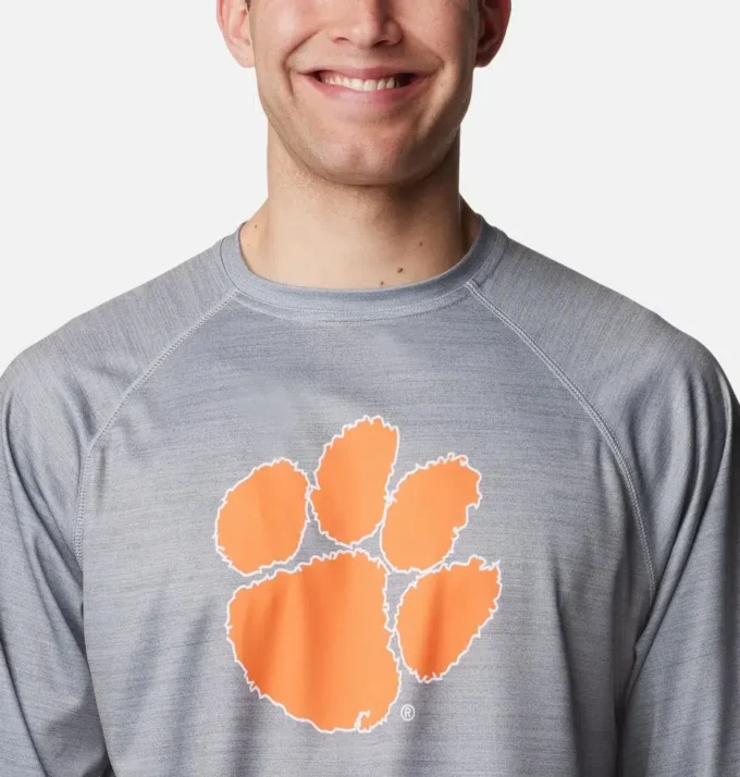 Cămașă cu mâneci lungi Men Collegiate PFG Terminal Tackle™ Heather – Clemson