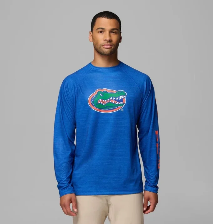 Cămașă cu mâneci lungi Men Collegiate PFG Terminal Tackle™ Heather – Florida