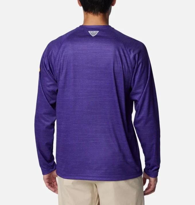 Cămașă cu mâneci lungi Men Collegiate PFG Terminal Tackle™ Heather – LSU