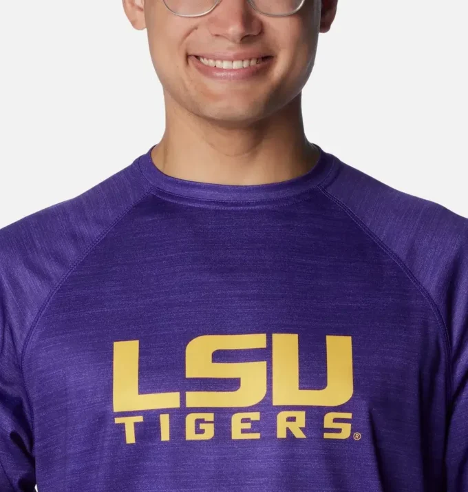 Cămașă cu mâneci lungi Men Collegiate PFG Terminal Tackle™ Heather – LSU