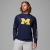 Cămașă cu mâneci lungi Men Collegiate PFG Terminal Tackle™ Heather – Michigan
