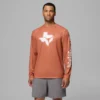 Cămașă cu mâneci lungi Men Collegiate PFG Terminal Tackle™ Heather – Texas