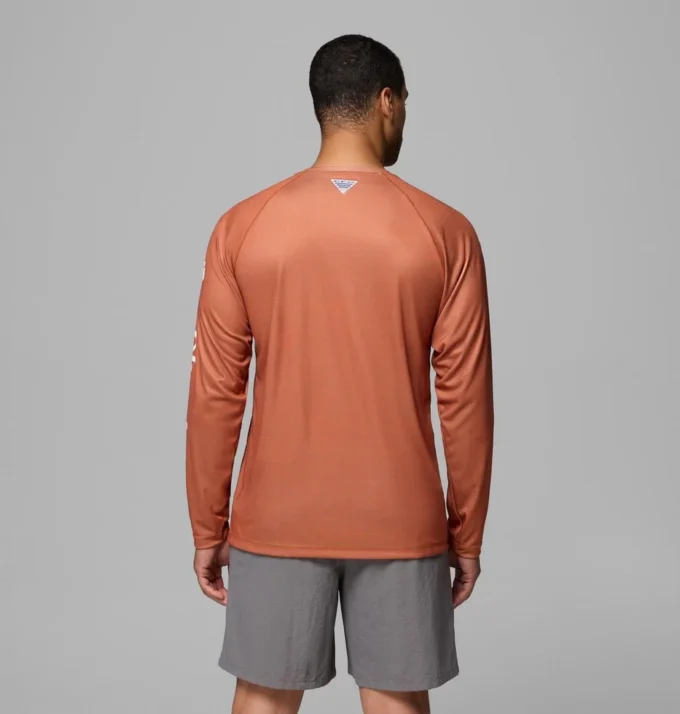 Cămașă cu mâneci lungi Men Collegiate PFG Terminal Tackle™ Heather – Texas