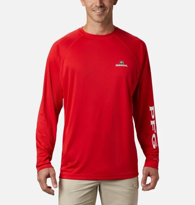 Cămașă cu mâneci lungi pentru bărbați Collegiate PFG Terminal Tackle – Georgia