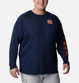 Cămașă cu mâneci lungi pentru bărbați Collegiate PFG Terminal Tackle™ – Mărime mare – Auburn Cămașă cu mâneci lungi pentru bărbați Collegiate PFG Terminal Tackle™ – Mărime mare – Auburn
