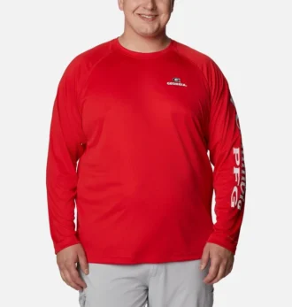 Cămașă cu mâneci lungi pentru bărbați Collegiate PFG Terminal Tackle™ – Mărime mare – Georgia Cămașă cu mâneci lungi pentru bărbați Collegiate PFG Terminal Tackle™ – Mărime mare – Georgia