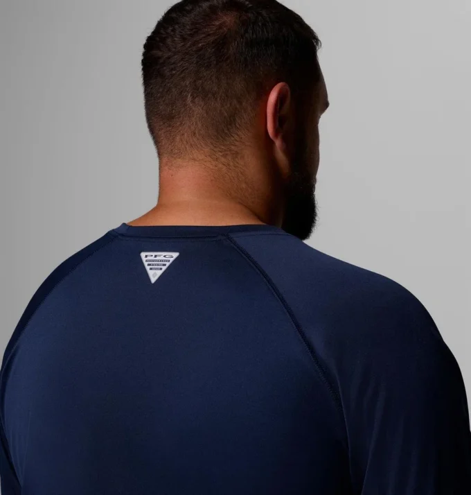 Cămașă cu mâneci lungi pentru bărbați Collegiate PFG Terminal Tackle™ – Mărime mare – Michigan
