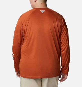Cămașă cu mâneci lungi pentru bărbați Collegiate PFG Terminal Tackle™ – Mărime mare – Texas