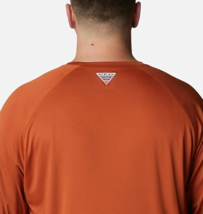 Cămașă cu mâneci lungi pentru bărbați Collegiate PFG Terminal Tackle™ – Mărime mare – Texas