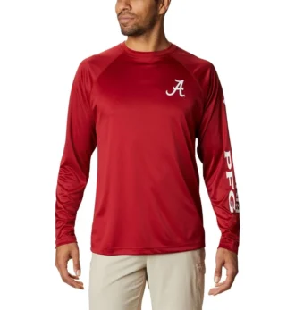 Cămașă cu mâneci lungi pentru bărbați Collegiate PFG Terminal Tackle™ – Înalt – Alabama