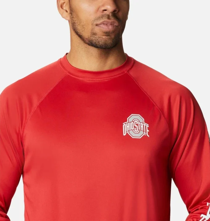 Cămașă cu mâneci lungi pentru bărbați Collegiate PFG Terminal Tackle™ – Ohio State