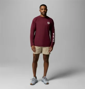 Cămașă cu mâneci lungi pentru bărbați Collegiate PFG Terminal Tackle™ – Texas A&M