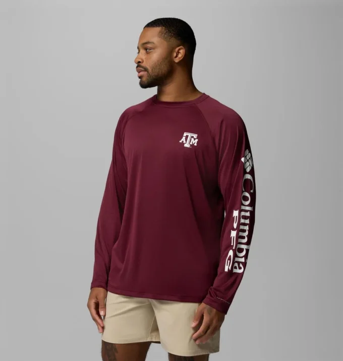 Cămașă cu mâneci lungi pentru bărbați Collegiate PFG Terminal Tackle™ – Texas A&M