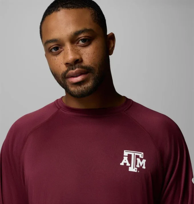 Cămașă cu mâneci lungi pentru bărbați Collegiate PFG Terminal Tackle™ – Texas A&M