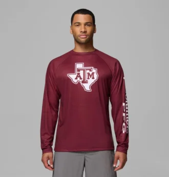 Cămașă cu mâneci lungi pentru bărbați PFG Terminal Tackle™ Heather – Texas A&M