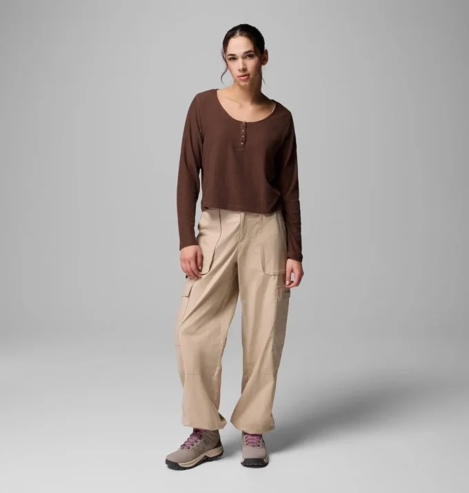 Cămașă cu mâneci lungi pentru femei Brea Falls™ Grid Henley Cămașă cu mâneci lungi pentru femei Brea Falls™ Grid Henley