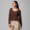 Cămașă cu mâneci lungi pentru femei Brea Falls™ Grid Henley Cămașă cu mâneci lungi pentru femei Brea Falls™ Grid Henley