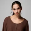 Cămașă cu mâneci lungi pentru femei Brea Falls™ Grid Henley Cămașă cu mâneci lungi pentru femei Brea Falls™ Grid Henley