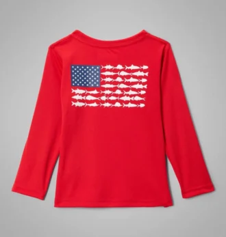 Cămașă cu mâneci lungi PFG Terminal Tackle™ Fish Flag pentru băieți mici