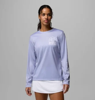Cămașă cu mâneci lungi PFG Tidal Tee™ Palm Waves pentru femei