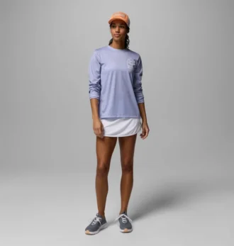 Cămașă cu mâneci lungi PFG Tidal Tee™ Palm Waves pentru femei