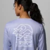 Cămașă cu mâneci lungi PFG Tidal Tee™ Palm Waves pentru femei Cămașă cu mâneci lungi PFG Tidal Tee™ Palm Waves pentru femei