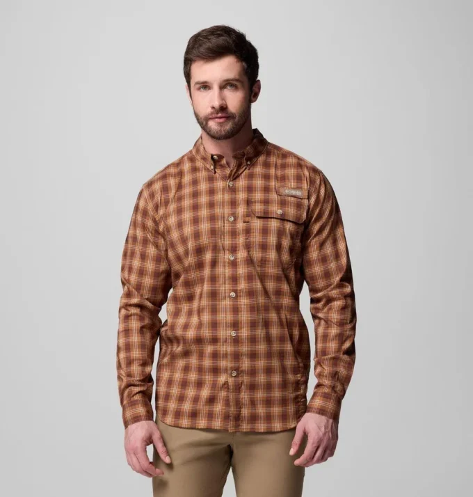 Cămașă cu mâneci lungi Sharptail™ pentru bărbați, vopsită în fir