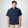 Cămașă cu mâneci scurte PFG Tamiami™ Colorblocked pentru bărbați – Houston Texans
