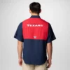 Cămașă cu mâneci scurte PFG Tamiami™ Colorblocked pentru bărbați – Houston Texans