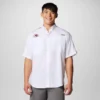 Cămașă cu mâneci scurte PFG Tamiami™ Colorblocked pentru bărbați – Kansas City Chiefs