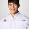 Cămașă cu mâneci scurte PFG Tamiami™ Colorblocked pentru bărbați – Kansas City Chiefs
