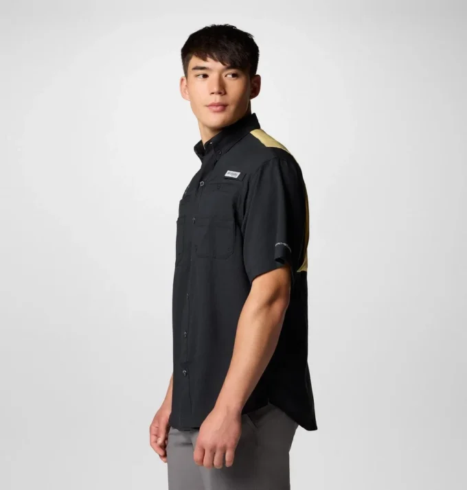 Cămașă cu mâneci scurte PFG Tamiami™ Colorblocked pentru bărbați – New Orleans Saints