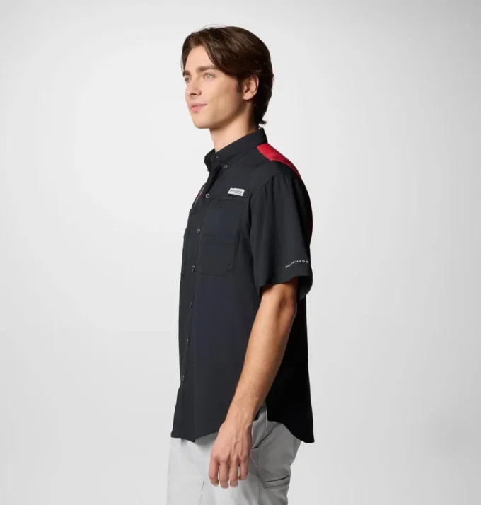 Cămașă cu mâneci scurte PFG Tamiami™ Colorblocked pentru bărbați – Tampa Bay Buccaneers