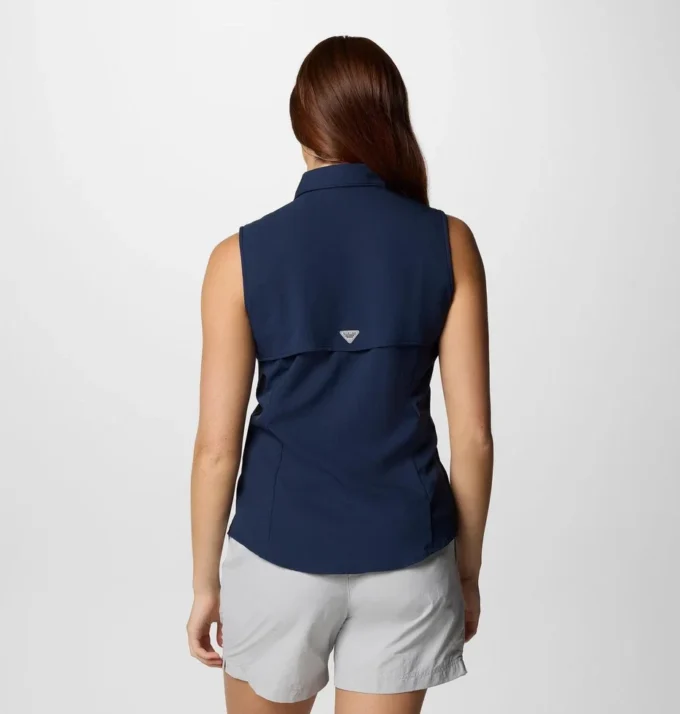 Cămașă fără mâneci PFG Tamiami™ pentru femei – New England Patriots