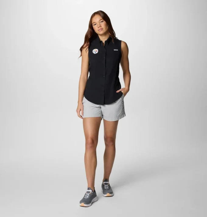 Cămașă fără mâneci PFG Tamiami™ pentru femei – Pittsburgh Steelers