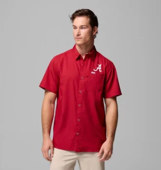 Cămașă pentru bărbați Collegiate PFG Slack Tide™ Camp – Alabama Cămașă pentru bărbați Collegiate PFG Slack Tide™ Camp – Alabama