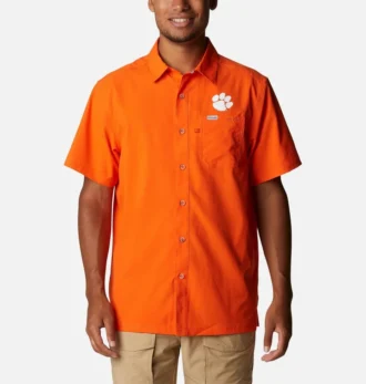 Cămașă pentru bărbați Collegiate PFG Slack Tide™ Camp – Clemson