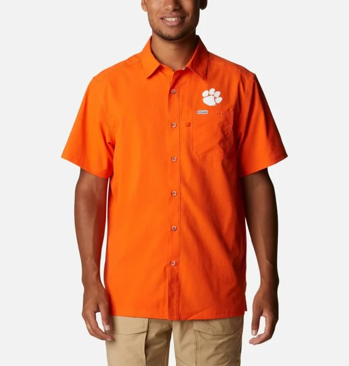 Cămașă pentru bărbați Collegiate PFG Slack Tide™ Camp – Clemson