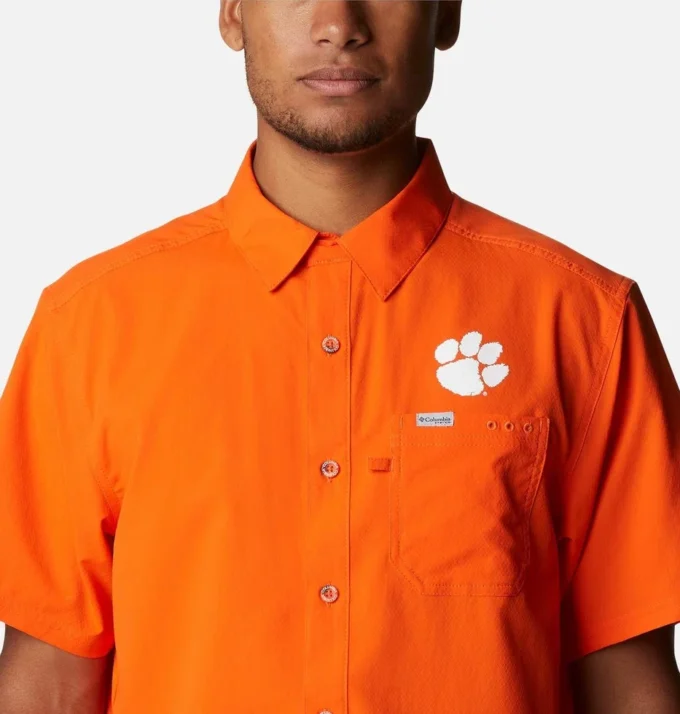 Cămașă pentru bărbați Collegiate PFG Slack Tide™ Camp – Clemson