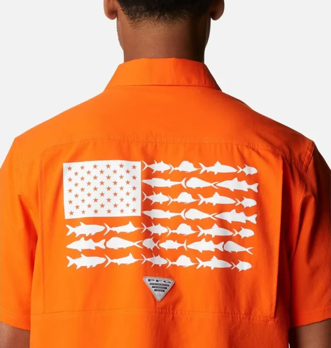 Cămașă pentru bărbați Collegiate PFG Slack Tide™ Camp – Clemson