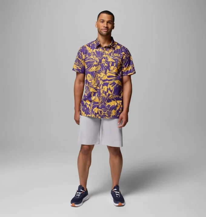 Cămașă pentru bărbați Collegiate PFG Super Slack Tide – LSU