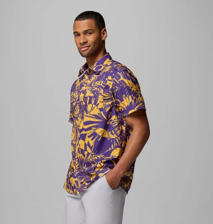 Cămașă pentru bărbați Collegiate PFG Super Slack Tide – LSU