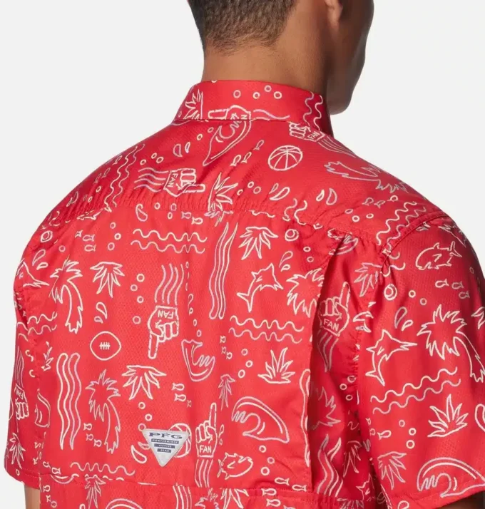 Cămașă pentru bărbați Collegiate PFG Super Slack Tide™ – Ohio State