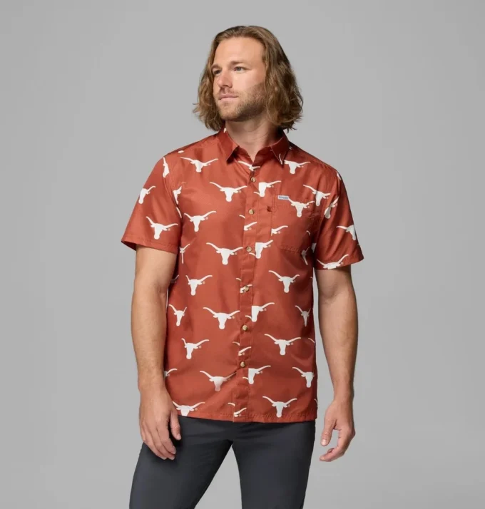 Cămașă pentru bărbați Collegiate PFG Super Slack Tide™ – Texas
