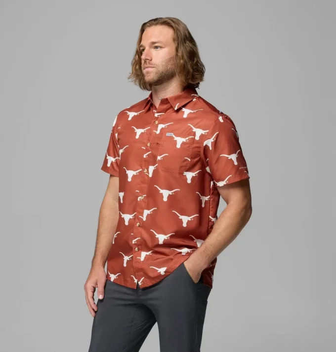 Cămașă pentru bărbați Collegiate PFG Super Slack Tide™ – Texas