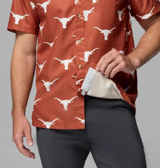 Cămașă pentru bărbați Collegiate PFG Super Slack Tide™ – Texas