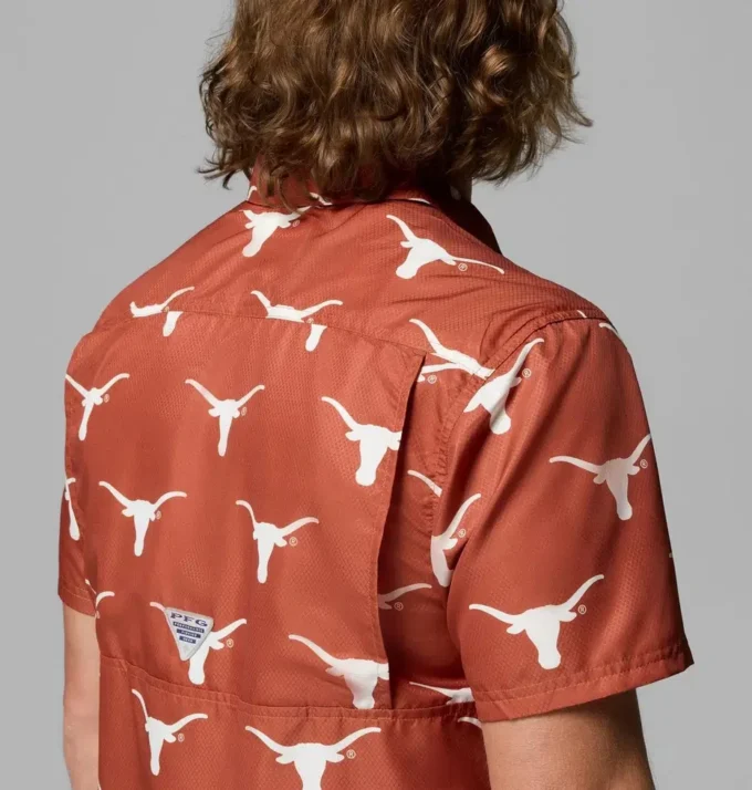 Cămașă pentru bărbați Collegiate PFG Super Slack Tide™ – Texas