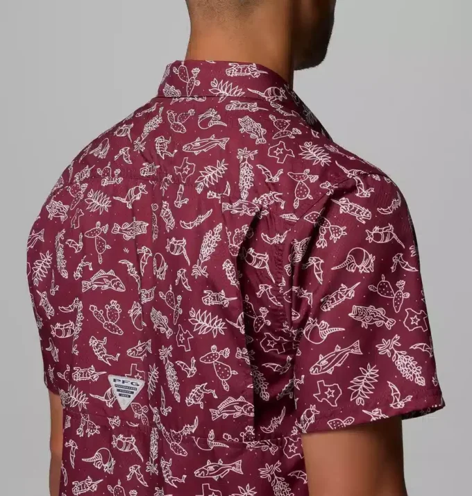 Cămașă pentru bărbați Collegiate PFG Super Slack Tide™ – Texas A&M