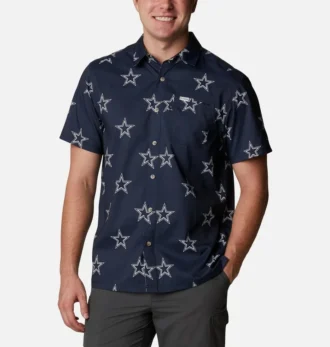 Cămașă pentru bărbați Dallas Cowboys PFG Super Slack Tide